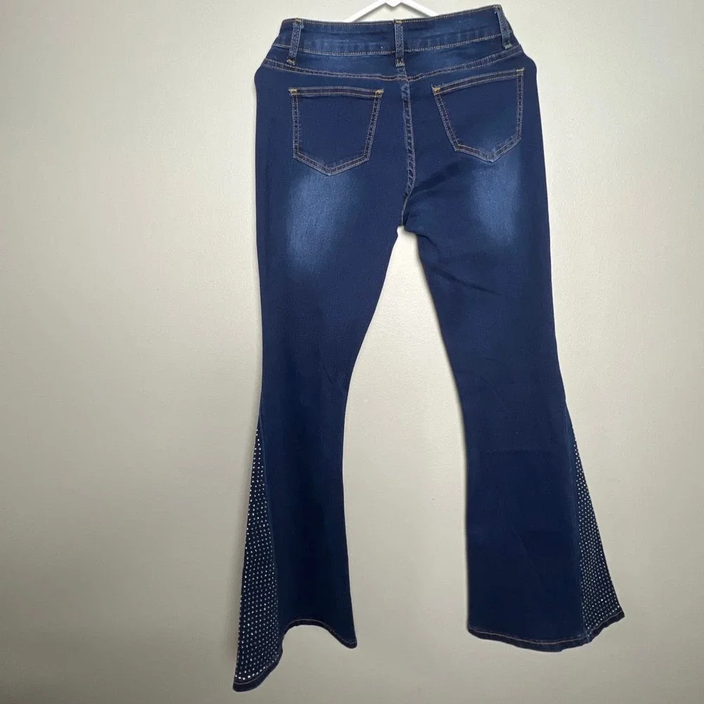 BAMBOO FLARE JEANS super soft FLARE size 7 - Picture 2 of 13